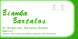 bianka bartalos business card